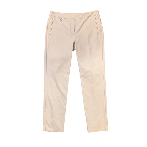 Adrianna Papell Pants Women 6 Ice Peach Mid Rise Flat Front Zip Fly Trouser - Picture 1 of 11